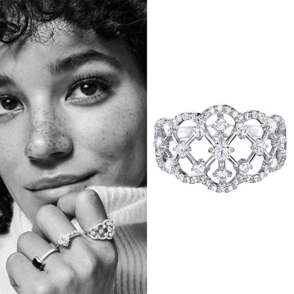 Boutique Jewelry - Sterling Silver CZ Filigree Ring